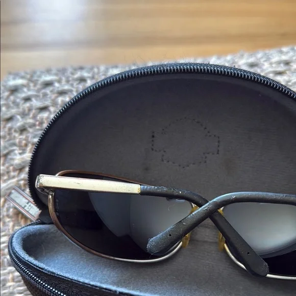 Harley-Davidson Black Sunglasses with Iconic Emblem - Picture 11 of 13